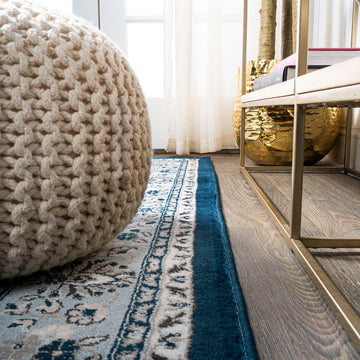 Palmette Modern Persian Floral Area Rug